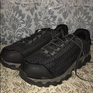 Black Timberland Pro Work Shoes. Non Slip, Non Skid, Anti Fatigue Technology